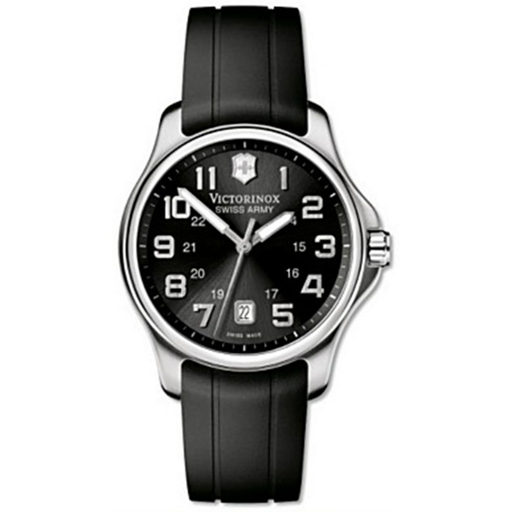 Victorinox Victorinox Men's OFFICER'S 241357 Black Rubber Swiss