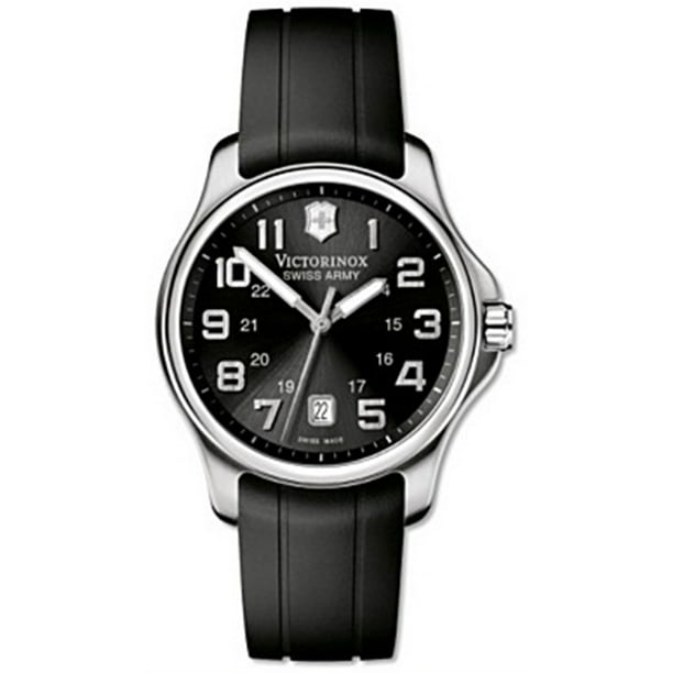 Victorinox Victorinox Men's OFFICER'S 241357 Black Rubber Swiss