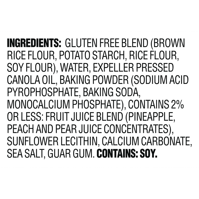 Vans Original Waffles Ingredients