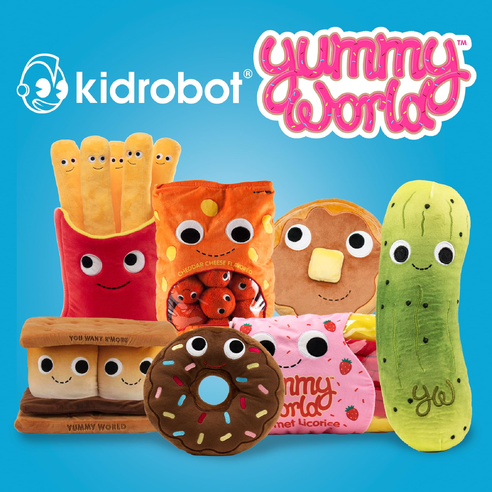 Kidrobot Yummy World Breezy And The Twists Licorice Candy Plush - 15" Strawberry Scented Plushie