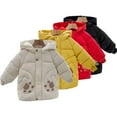 thumbnail image 2 of Esaierr Toddler Baby Boys Girls Winter Puffer Coats for Kids Down Cotton Jacket 1-6Y Windproof Warm Outerwear Mid-Length Cotton Coat Tops, 2 of 7