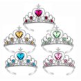 thumbnail image 1 of 5pcs Princess Tiara Crown Set Girls Dress Up Tiaras, 1 of 4
