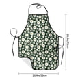 thumbnail image 4 of Naloa 1Pack Adjustable Bib Apron Waterdrop Resistant Cooking Kitchen Aprons for Women Men Chef, White Daisies and Bee Print, 4 of 5