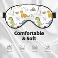 thumbnail image 3 of Naloa Dinosaur Print Sleep Mask for Sleeper, Light Blocking Sleeping Eye Mask for Women Men, Eye Shade with Adjustable Strap for Travel, Nap,Meditation, 3 of 7
