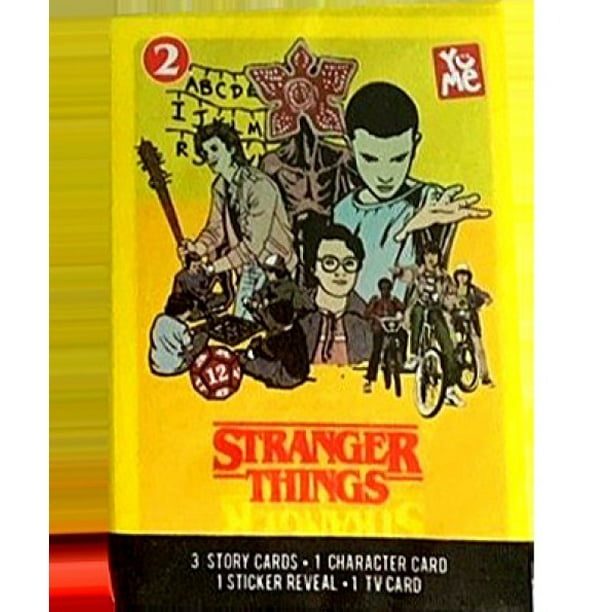 Stranger Things Trading Card Pack (3 Story Cards, 1 Character Card, 1