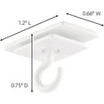thumbnail image 2 of Command Ceiling Hooks 3 Plastic Hooks 4 Foam Strips White, 3 Pack, 2 of 8