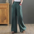 thumbnail image 4 of aidice Wide Leg Pants for Women Casual Drawstring Elastic Waisted Loose Comfy Trousers with Pockets, 4 of 4