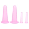 thumbnail image 1 of Ventosas de masaje al vacío, juego de 4 ventosas para masajes, suministros para terapia de masajes, ventosas para reducción de celulitis, grado profesional, 1 of 12