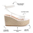 thumbnail image 3 of Journee Collection Womens Catalinn Tru Comfort Foam Espadrille Platform Sandals, 3 of 6