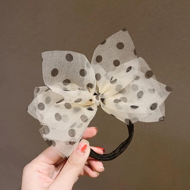 Hilo para el pelo cinta para el pelo Bowknot mujer chica elegante de blanco Hugo fabricante de bollos de pelo