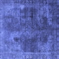 thumbnail image 1 of Ahgly Company Indoor Square Oriental Blue Industrial Area Rugs, 5' Square, 1 of 4