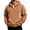 Brown, variant on Big and Tall Hoodies for Men Quarter Zip Long Sleeve Fashion Hooded Pullover Sweatshirts Loose Fit Hoodies Streetwear Jackets with Pockets