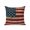 Red White, variant on Outdoor Pillows Waterproof, Vintage Red American Flag Bedding Throw Pillows with Insert for Couch Sofa Bed, US Flag Stripe Retro Starts 18x18 Inch Pillowcases Decorative Patio Pillow Set of 1