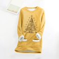 thumbnail image 4 of WEAIXIMIUNG Sweatshirts Femme Arbre de Noël Manches Longues Col Rond Poche Rembourré Pull Chaud, 4 of 5
