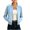 T-Light Blue-women top, variant on Hfnxid Womens Cropped Cardigan Sweaters Zip Up Raglan Sleeve Jackets Casual Crewneck Cardigans Fall Outerwear Top Light Blue M