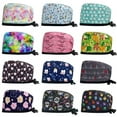 thumbnail image 5 of Gorro quirúrgico estampado de algodón para mujer, gorro de enfermera ajustable, gorro de limpieza bucal dental, 5 of 5