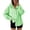 #04 Green 【Mix, Match & Rotate: Stock Up on Daily Colors】, variant on Women's Loose Fit Button Down Long Sleeve Hooded Stripe Print Blouse Jacket Comfy Breathable Versatile Casual Daily Wear Work Office Outfits | CSEONE,Army Green L