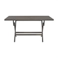 thumbnail image 2 of Safavieh Dillettie Rect Folding Table in Brown, 2 of 3
