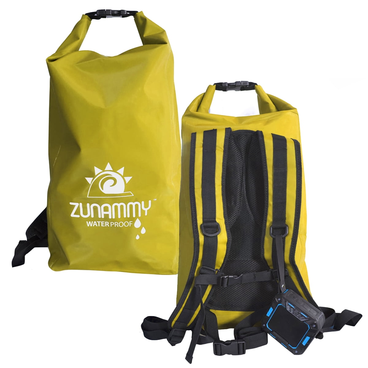 Zunammy Waterproof Bag In Yellow Holds 1.5 Liters Of Anything NWT 