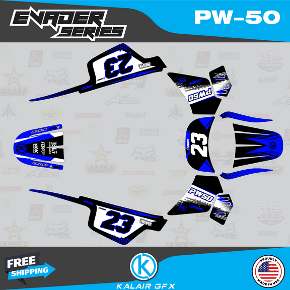Kalair GFX Graphics Kit for Yamaha PW50 (All Years) Evader Series