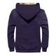 thumbnail image 3 of Men's Solid Color Flag Print Jacket Men's Spring And Autumn Casual Trend Zipper Hooded Jacket 7XL, 3 of 3