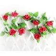 thumbnail image 7 of 2pcs 7.5Ft Flower Garlands - Fake Rose Vine Artificial Flowers- Affordable for Room, Wedding, and Garden Decor,Light Pink, 7 of 7