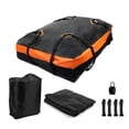 thumbnail image 1 of Unique Bargains 15 Cubic Feet Car Roof Bag Rooftop Cargo Carrier Bag Waterproof Luggage Carriers for Cars with or without Rack Anti-Slip Mat 4 Door Hooks Set, 1 of 7