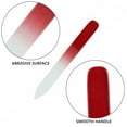 thumbnail image 3 of Glass Nail File , 6 Pcs Glass Fingernail File For Natural Nail Manicure Tool, Travel Nail File Stocking Stuffers Christmas Gifts - Red+purple, 3 of 6