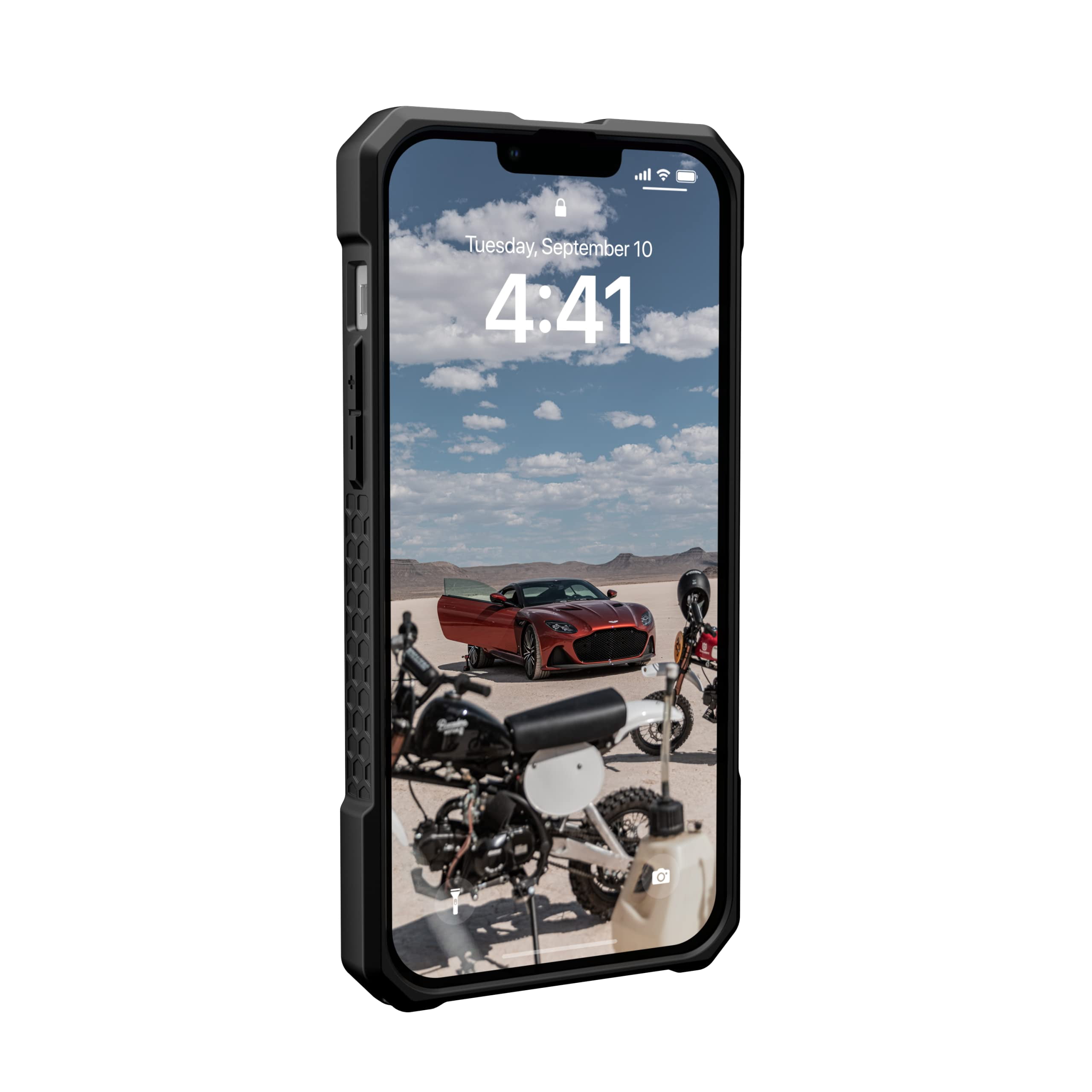 UAG iPhone 14 Plus Case Carbon Fiber 6.7" Monarch Pro Built-in Magnet Compatible with MagSafe Charging Rugged Shockproof Dropproof Premium Protective Cover