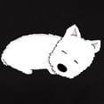 thumbnail image 3 of CafePress - Sleeping Westie Women's Classic T Shirt - Women's Traditional Fit Dark T-Shirt, 3 of 4