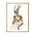 thumbnail image 1 of Designart 'Abstract African American Woman Portraits' Modern Framed Canvas Wall Art Print, 1 of 5