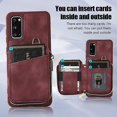 thumbnail image 4 of For Samsung Galaxy S20 Zipper Card Bag Back Cover Phone Case, 4 of 5