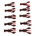 thumbnail image 3 of Crawdad Soft Bait Artificial Soft Shrimps Fishing Lure Fishing Lures 10pcs Soft Fishing Lure Crawdad Bait PVC Shrimp Artificial Soft Lure Baits For Bass Fishing, 3 of 8