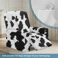 thumbnail image 3 of Kuiaobaty Cow Pattern Reclining Sofa Slipcover for Living Room Durable Recliner Chair Cover Large Breathable Reclining Slipcover with Side Pocket Washable Recliner Couch Cover, 3 of 8