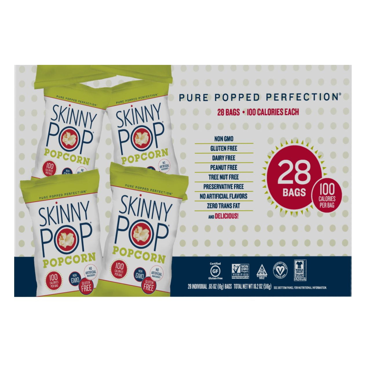 Product of Skinny Pop Original Popcorn 28 Ct.