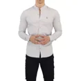 thumbnail image 2 of Camisa Cuello Mao White John Leopard Slim Fit Envío Gratis, 2 of 7