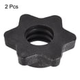 thumbnail image 3 of Uxcell M25 Collar de bloqueo antideslizante de plástico para tornillo de mancuerna, tuerca hexagonal para barra de pesas, paquete de 2, 3 of 5