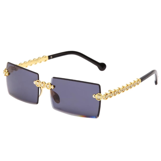 de sol sin montura geométricas para mujer y niña, protección antirreflejo 400 enteros Colcomx Gafas de sol sin montura