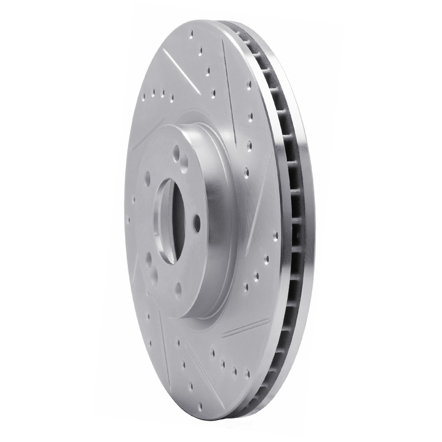 Dynamic Friction Company 631-03047R DFC Brake Rotor - Drilled And Slotted - Silver