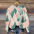 thumbnail image 2 of GA WEIHUA Saving,Womens Round Neck Christmas Sweaters Cute Xmas Tree Ugly 3D Graphic Print Sweater Oversized Long Sleeve Pullover Tops(Multicolor,XXL), 2 of 4