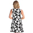 thumbnail image 2 of Bixox Cute Panda (3) Print Women's Sleeveless A-Line Dress with Pockets, Casual Knee-Length Tank Dress for Summer-Small, 2 of 7