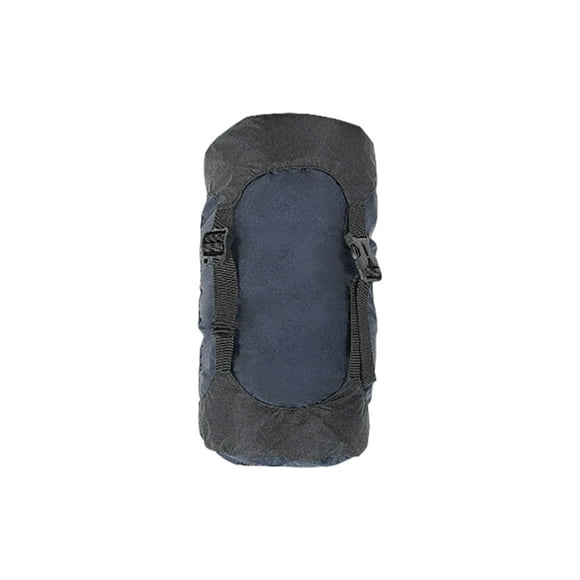 Eigraketly Bolsa de compresión con cordón de nailon, bolsa de material de viaje, almacenamiento al aire libre, equipo de ahorro de espacio, Ropa Deportiva, Zapatos Azul oscuro/L