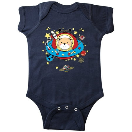 

Inktastic UFO Space Bear Gift Baby Boy or Baby Girl Bodysuit