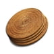 thumbnail image 1 of Posavasos y salvamanteles de madera natural resistentes al calor, juego de 4, redondos de 7,08" para platos calientes y uso en la cocina, 1 of 8