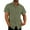 Army Green, variant on TAIAOJING Shirts For Men Male Solid Double Pocket Short Sleeve Elegant Turn Down Collar Formal Button Down Blouse Shirt