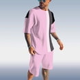 thumbnail image 4 of SHIXIAOO Veston et Pantalon pour Hommes Tendance Décontracté Style Plage Style Sport Imprimé à Manches Courtes avec Short Complets pour Hommes Coupe Classique Complet de Bal Location de Smoking et Veste de Bal Smoking Formel Pingouin, 4 of 4