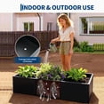 thumbnail image 4 of Raised Garden Bed Planter Box – Metal Outdoor Flower & Vegetable Planter, Durable Iron Frame, No-Bottom Design, Easy Snap Assembly for Patio, Balcony & Garden, 4 of 8
