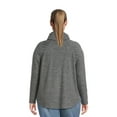 thumbnail image 3 of Terra & Sky Women's Plus Size Ruched Top with Long Sleeves, Sizes 0X-4X, 3 of 5