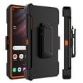 thumbnail image 2 of For Samsung Galaxy S23 2023 61" Case, Heavy Duty Rugged Defender Case with [Belt Clip Holster] [Built in Screen Protecotr], Shockproof Full Body Protection Kickstand Cover, Orange, 2 of 8