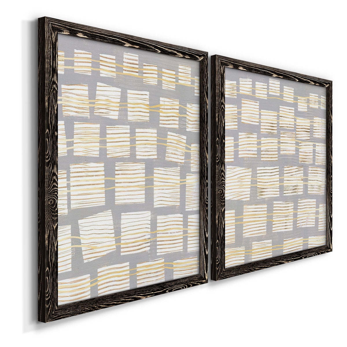 Networks I - Premium Framed Canvas 2 Piece Set - Ready to Hang